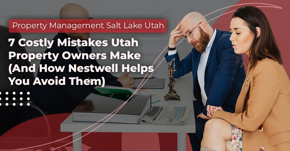 Frustrated Utah property owners meeting with a property management expert in Salt Lake City – Nestwell helps prevent common rental mistakes.